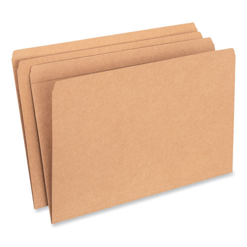 Image of Universal® Reinforced Kraft Top Tab File Folders, Straight Tabs, Legal Size, 0.75" Expansion, Brown, 100/Box