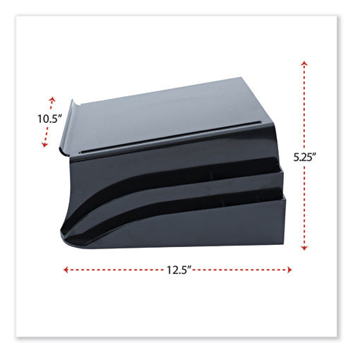 Image of Universal® Recycled Telephone Stand And Message Center, 12.25 X 10.5 X 5.25, Black