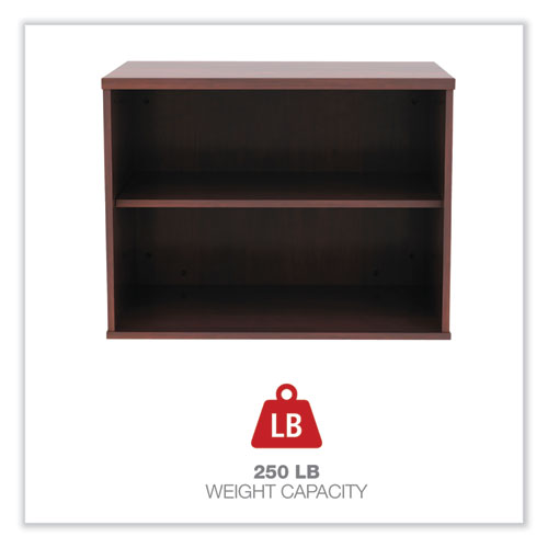Image of Alera® Alera Open Office Desk Series Low Storage Cabinet Credenza, Woodgrain Laminate, 29.5w x 19.13d x 22.78h, Medium Cherry