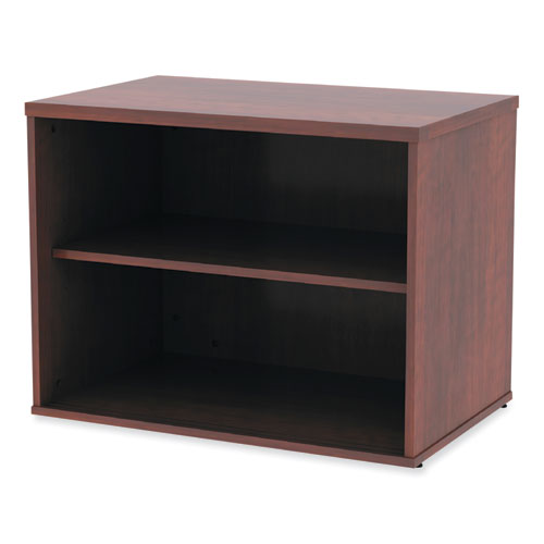 Image of Alera® Alera Open Office Desk Series Low Storage Cabinet Credenza, Woodgrain Laminate, 29.5w x 19.13d x 22.78h, Medium Cherry