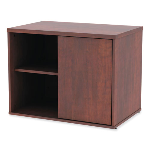 Image of Alera® Alera Open Office Desk Series Low Storage Cabinet Credenza, Woodgrain Laminate, 29.5w x 19.13d x 22.78h, Medium Cherry