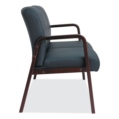Image of Alera® Alera Reception Lounge WL Series Loveseat, 44.88" x 26.13" x 33", Black