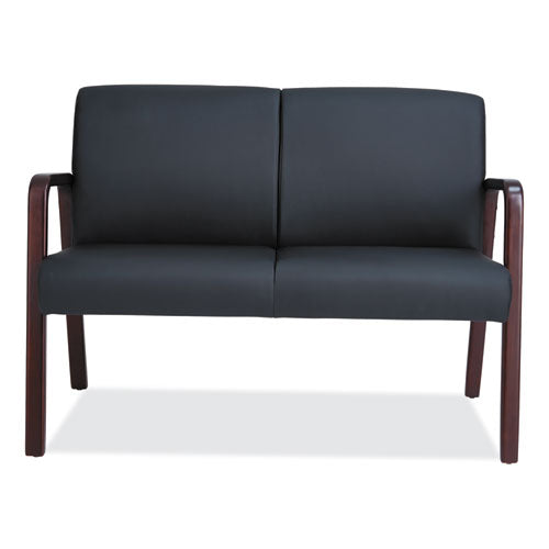Image of Alera® Alera Reception Lounge WL Series Loveseat, 44.88" x 26.13" x 33", Black