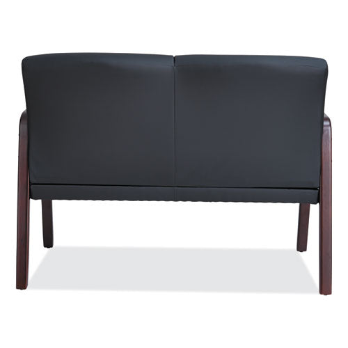 Image of Alera® Alera Reception Lounge WL Series Loveseat, 44.88" x 26.13" x 33", Black