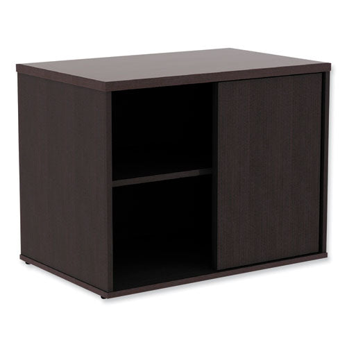 Image of Alera® Alera Open Office Desk Series Low Storage Cabinet Credenza, Woodgrain Laminate, 29.5w x 19.13d x 22.78h, Espresso