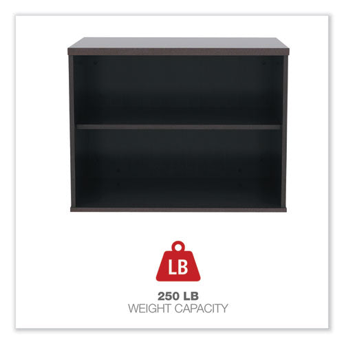 Image of Alera® Alera Open Office Desk Series Low Storage Cabinet Credenza, Woodgrain Laminate, 29.5w x 19.13d x 22.78h, Espresso