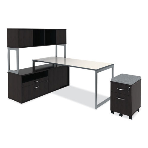 Image of Alera® Alera Open Office Desk Series Low Storage Cabinet Credenza, Woodgrain Laminate, 29.5w x 19.13d x 22.78h, Espresso