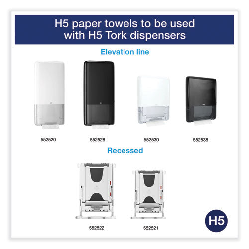 Image of Tork® PeakServe Continuous Hand Towel, 1-Ply, 7.91 x 8.85, White, 410 Wipes/Pack, 12 Packs/Carton