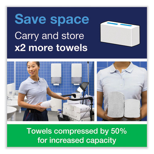 Image of Tork® PeakServe Continuous Hand Towel, 1-Ply, 7.91 x 8.85, White, 410 Wipes/Pack, 12 Packs/Carton