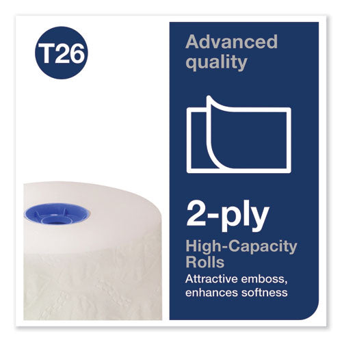 Image of Tork® Advanced High Capacity Bath Tissue, Septic Safe, 2-Ply, White, 1,000 Sheets/roll, 36/carton