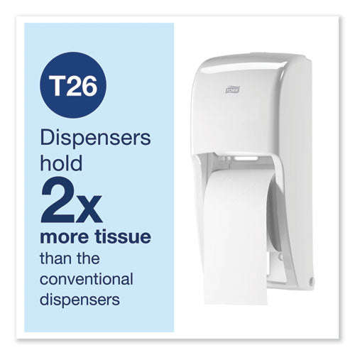Image of Tork® Advanced High Capacity Bath Tissue, Septic Safe, 2-Ply, White, 1,000 Sheets/roll, 36/carton