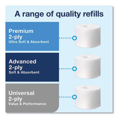 Image of Tork® Elevation Coreless High Capacity Bath Tissue Dispenser, 14.17 x 5.08 x 8.23, White
