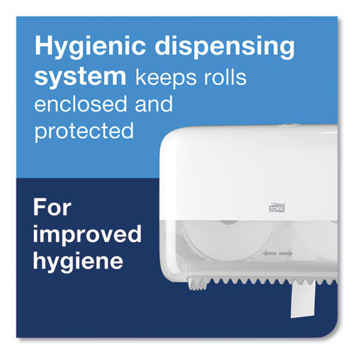 Image of Tork® Elevation Coreless High Capacity Bath Tissue Dispenser, 14.17 x 5.08 x 8.23, White
