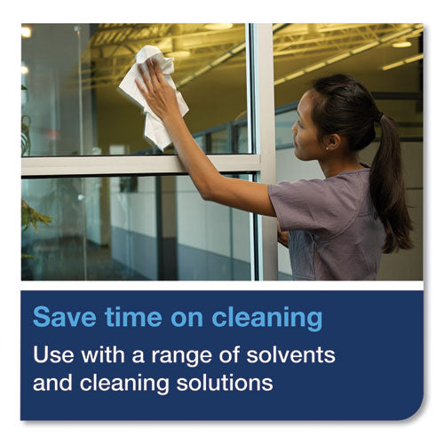 Image of Tork® Cleaning Cloth, 8.46 X 16.13, White, 100 Wipes/box, 10 Boxes/carton