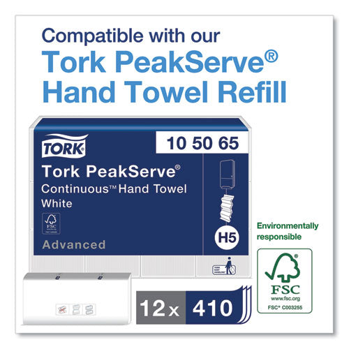 Image of Tork® Peakserve Continuous Hand Towel Dispenser, 14.57 X 3.98 X 28.74, Black