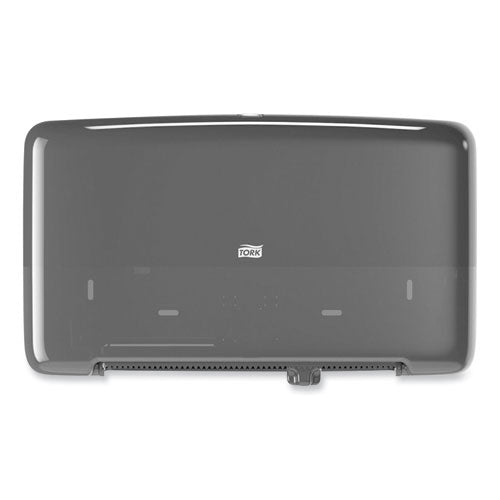 Image of Tork® Elevation Bath Tissue Mini-Jumbo Roll Twin Dispenser, 17 x 5.69 x 10.13, Black