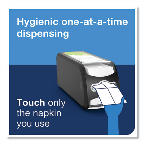 Image of Tork® Xpressnap Fit Napkin Dispenser, Countertop, 4.8 X 12.8 X 5.6, Black
