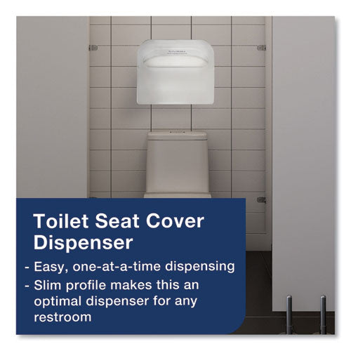 Image of Tork® Toilet Seat Cover, Half-Fold, 14.5 X 17, White, 250/pack, 20 Packs/carton