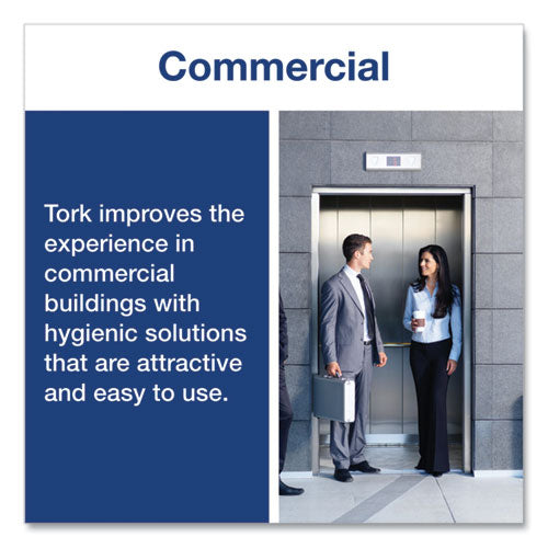 Image of Tork® Toilet Seat Cover, Half-Fold, 14.5 X 17, White, 250/pack, 20 Packs/carton