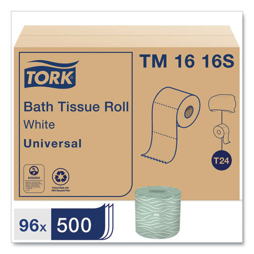 Image of Tork® Universal Bath Tissue, Septic Safe, 2-Ply, White, 500 Sheets/roll, 96 Rolls/carton