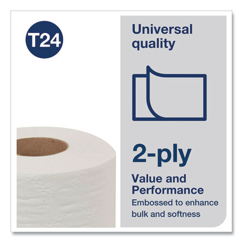 Image of Tork® Universal Bath Tissue, Septic Safe, 2-Ply, White, 500 Sheets/roll, 96 Rolls/carton