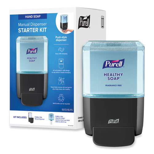 Image of PURELL® HEALTHY SOAP Gentle and Free Foam ES4 Starter Kit, 1,200 mL, Graphite