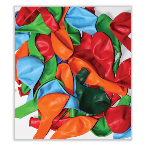 Image of Tablemate® Party Loons Helium Quality Latex Balloons, Assorted Colors, 100/Pack