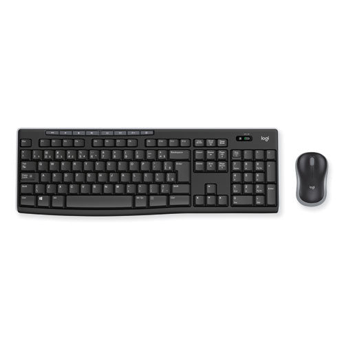 Image of Logitech® Wireless Combo Mk270, 2.4 Ghz Frequency/33 Ft Wireless Range, Black
