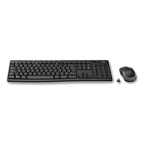 Image of Logitech® Wireless Combo Mk270, 2.4 Ghz Frequency/33 Ft Wireless Range, Black