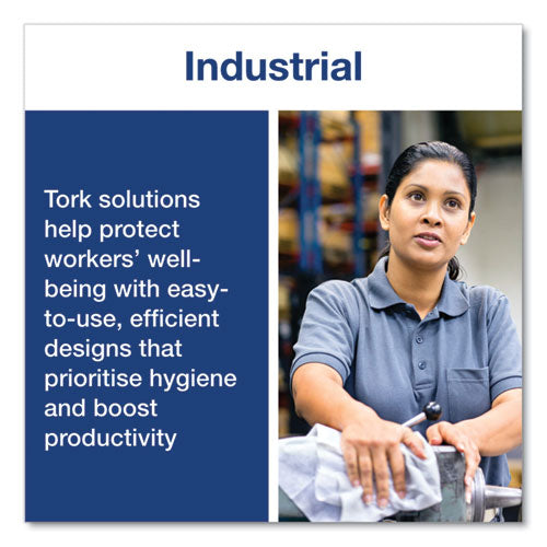 Image of Tork® Paper Wiper Plus, 9.8 X 15.2, White, 300/roll, 2 Rolls/carton