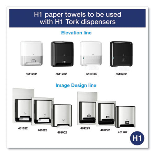 Image of Tork® Advanced Matic Hand Towel Roll, 1-Ply, 7.7" x 900 ft, White, 6 Rolls/Carton