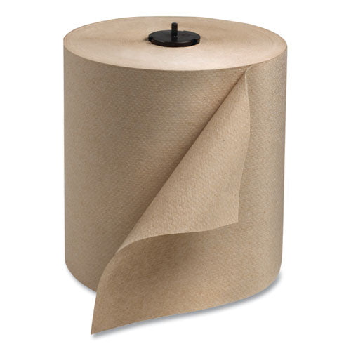 Image of Tork® Basic Paper Wiper Roll Towel, 1-Ply, 7.68" x 1,150 ft, Natural, 4 Rolls/Carton