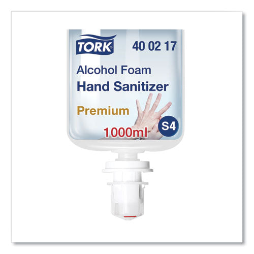 Image of Tork® Premium Alcohol Foam Hand Sanitizer, 1 L Bottle, Unscented, 6/carton
