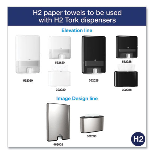 Image of Tork® Premium Multifold Towel, 1-Ply, 9 x 9.5, White, 250/Pack, 12 Packs/Carton