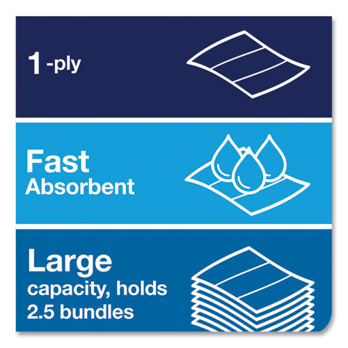 Image of Tork® Advanced Multifold Hand Towel, 1-Ply, 9 x 9.5, White, 250/Pack, 16 Packs/Carton
