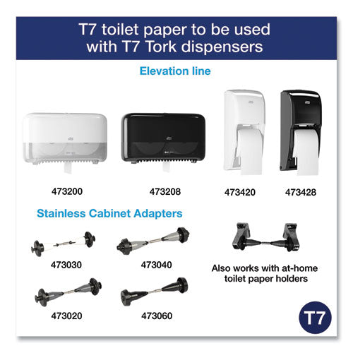 Image of Tork® Advanced High Capacity Bath Tissue, Septic Safe, 2-Ply, Coreless, White, 1,000 Sheets/roll, 36 Rolls/carton