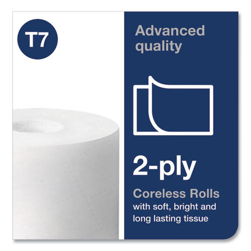 Image of Tork® Advanced High Capacity Bath Tissue, Septic Safe, 2-Ply, Coreless, White, 1,000 Sheets/roll, 36 Rolls/carton
