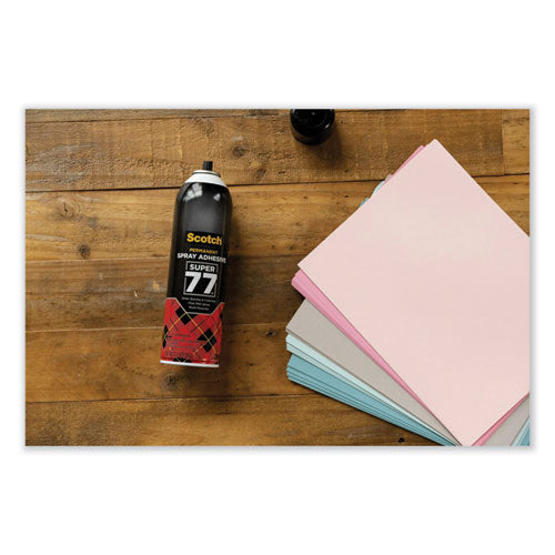 Image of Scotch® Super 77 Multipurpose Spray Adhesive, 13.57 Oz, Dries Clear
