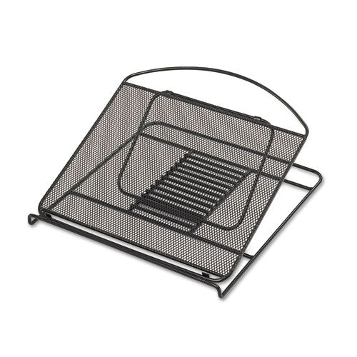 Image of Safco® Onyx Mesh Laptop Stand, 12.25" X 12.25" X 2", Black