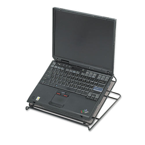 Image of Safco® Onyx Mesh Laptop Stand, 12.25" X 12.25" X 2", Black