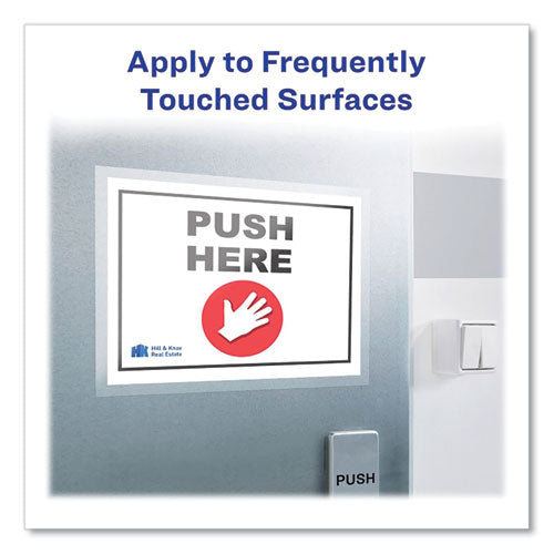 Image of Avery® TouchGuard Protective Film Sheet, 9" x 12", Matte Clear, 10/Pack