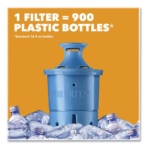 Image of Brita® Pacifica Pitcher with Longlast+ Filter, 10 Cups, White/Clear