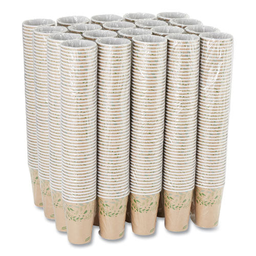 Image of Dixie® EcoSmart Recycled Hot/Cold Cups, 16 oz, Paper, Kraft/Green, 1,000/Carton