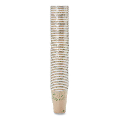 Image of Dixie® EcoSmart Recycled Hot/Cold Cups, 16 oz, Paper, Kraft/Green, 1,000/Carton
