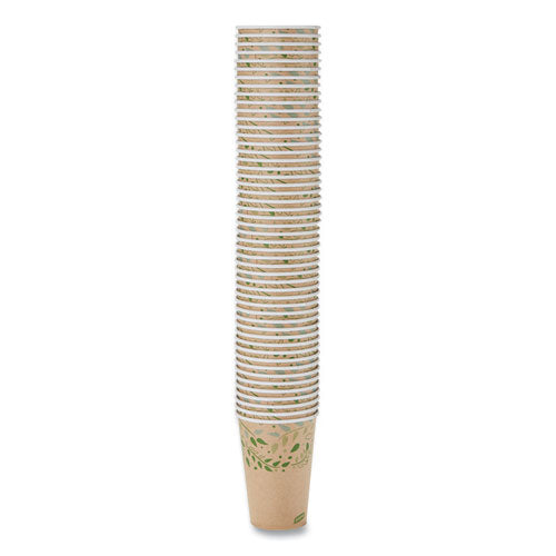 Image of Dixie® EcoSmart Recycled Hot/Cold Cups, 16 oz, Paper, Kraft/Green, 1,000/Carton
