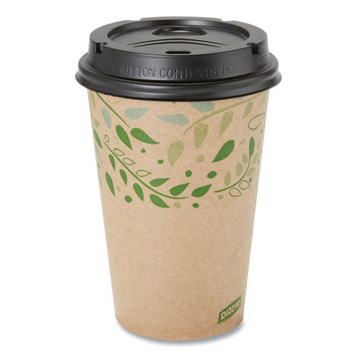 Image of Dixie® EcoSmart Recycled Hot/Cold Cups, 16 oz, Paper, Kraft/Green, 1,000/Carton
