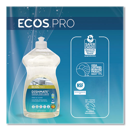 Image of ECOS® PRO Dishmate Manual Dish Liquid, 25 oz Bottle