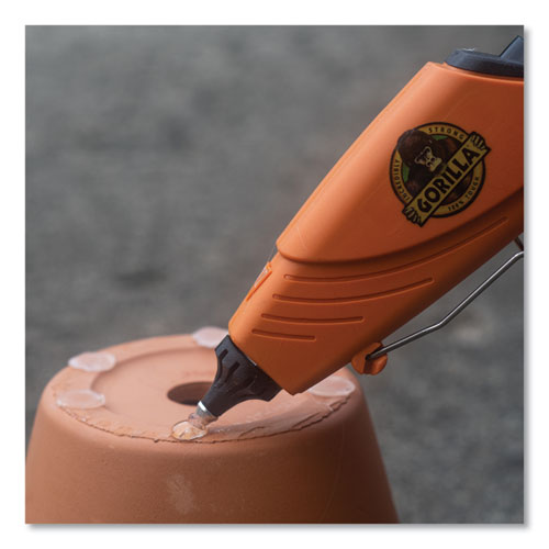Image of Gorilla® Dual Temp Mini Hot Glue Gun, Orange/Black