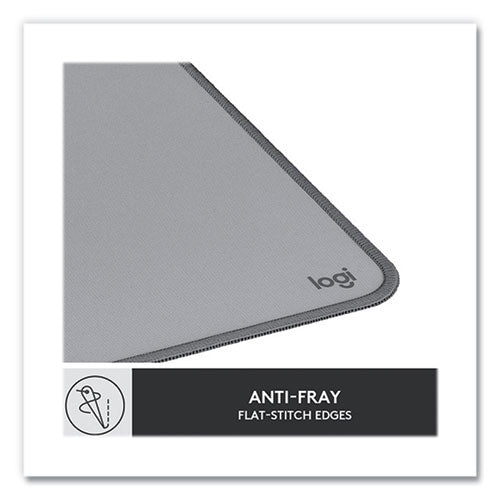 Image of Logitech® Studio Series Polyester Desk Mat, 27.5 x 11.8, Mid Gray