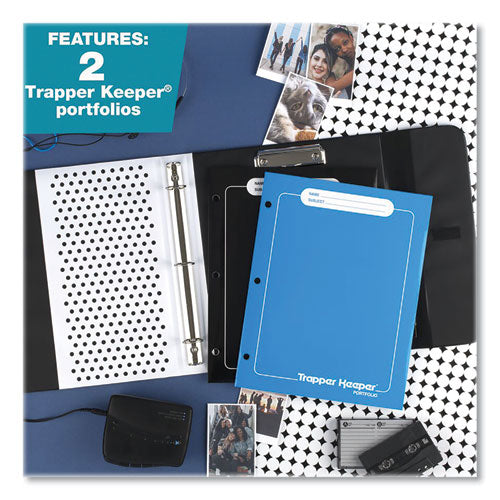 Image of Mead® Trapper Keeper 3-Ring Pocket Binder, 1" Capacity, 11.25 x 12.19, Shapes